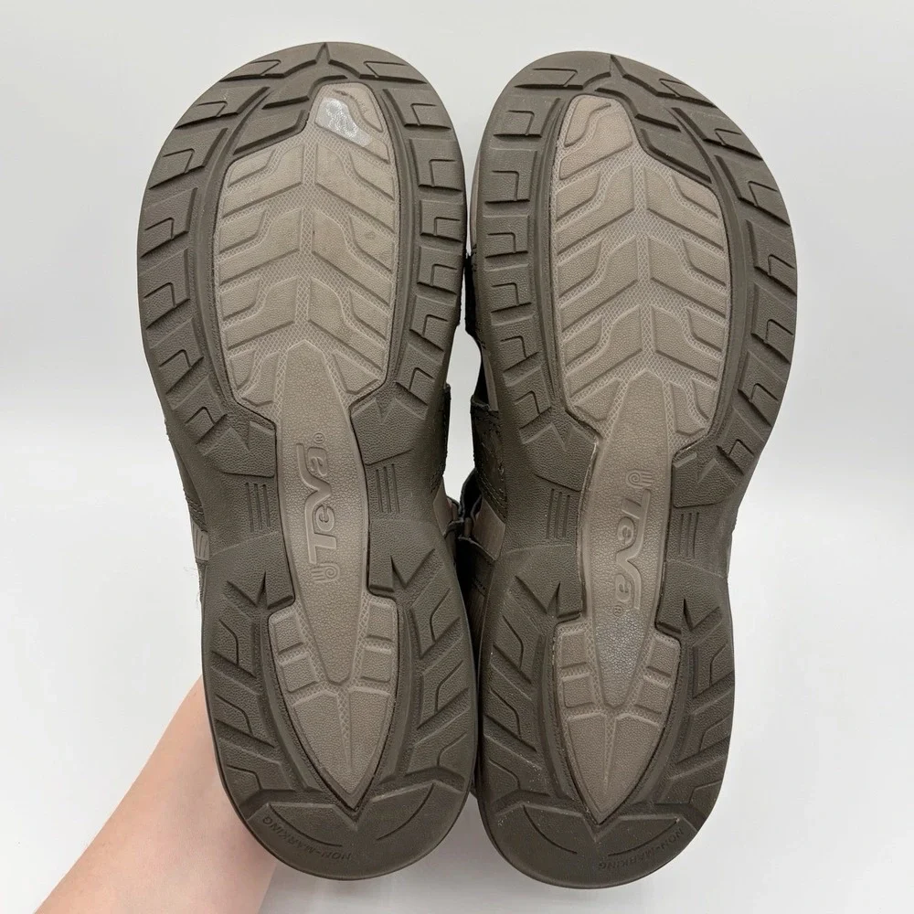 Teva Men's 12 Barracuda Brown Cushioned Sport Sandal Walk Water Shoe